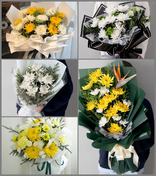 江苏南通如东市洋口镇王鸭村白事花束代送